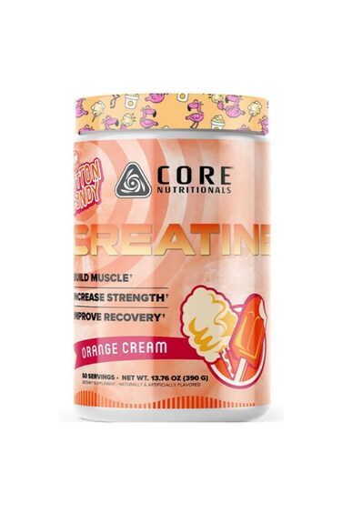 Creatine Monohydrate  Micronized Creatine Powder for Strength, Muscle Growth, Power &amp; Performance, Supports ATP Energy, Endurance &amp; Recovery - Orange Cream