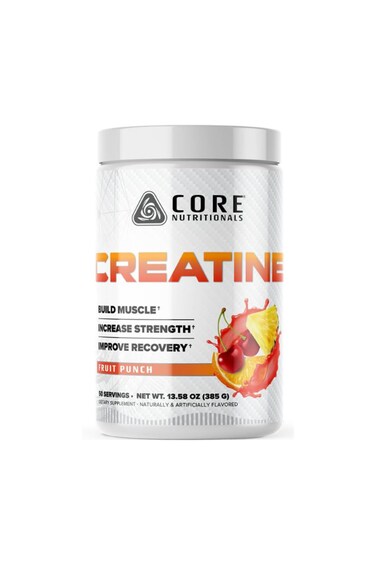 Creatine Monohydrate  Micronized Creatine Powder for Strength, Muscle Growth, Power &amp; Performance, Supports ATP Energy, Endurance &amp; Recovery - Fruit Punch