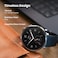 Amazfit Active 2 Round Smart Watch, 10 Day Battery, Fitness Tracker, Sleep Monitor, GPS Maps, 160+ Sport Modes, 5 ATM Water Resistant, Sapphire Glass, Black Leather- International Version