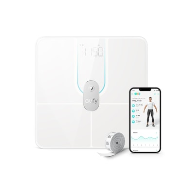 eufy Smart Scale P2 Pro, Weight Scale with Wi-Fi, Bluetooth Weighing Scale, 16 Measurements Including Weight, Heart Rate, Body Fat, BMI, Muscle &amp; Bone Mass, 3D Virtual Body Mode, 50 g/0.1 lb