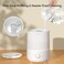 Humidifiers for Bedroom Home, 3L Top Fill Cool Mist Humidifiers for Baby Nursery &amp; Plants, 3-IN-1 Quiet Air Humidifier, Oil Diffuser &amp; Night Light for Large Room, Auto Shut-off, BPA-Free, 30H
