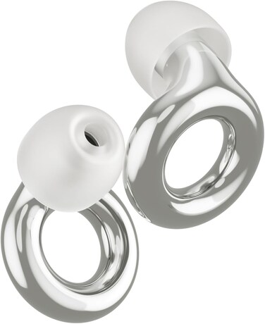 Loop Experience 2 Ear Plugs &ndash; Stylish Certified Hearing Protection for Concerts &amp; Festivals, Live Events, Musicians, Sports, DJs and Nightlife &ndash; 17dB Noise Reduction Earplugs (High-Fidelity Silver