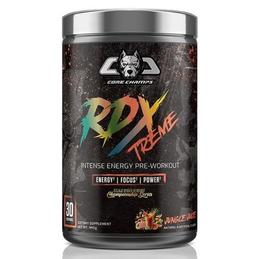 Core Champs RDX XTREME - The Ultimate Pre-Workout Food Supplement, Jungle Juice, 30