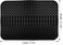 Silicone Dish Drying Mat with Drain Lip 41.5 cm x 31.5 cm Silicone Dish Drying Mat for Kitchen Counter, Sink Drying Mat with Drainage Slope, Quick Dry & Self-draining (Black, 16.5" x 12.7")