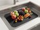 Silicone Dish Drying Mat with Drain Lip 41.5 cm x 31.5 cm Silicone Dish Drying Mat for Kitchen Counter, Sink Drying Mat with Drainage Slope, Quick Dry & Self-draining (Black, 16.5" x 12.7")
