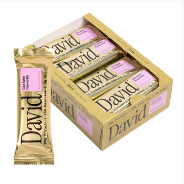 David Cake Batter Flavored Protein Bars   28g Protein   12 Pack