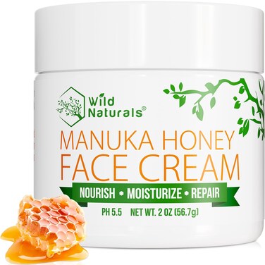 Face Moisturizer for Dry Skin - Facial Moisturizer for Women &amp; Men - Dry Skin Face Moisturizer with Manuka Honey, Aloe Vera &amp; Cehami - Soothing &amp; Redness Relief Face Creams for Sensitive Skin &amp; Eczema
