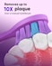 MySmile DY156 Electric Toothbrush Replacement Heads, Compatible for MySmile DY156 Sonic Toothbrush, 3 Packs (Purple)