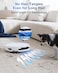 ECOVACS DEEBOT T50 PRO Omni Robot Vacuum and Mop, 3.19&rdquo; Ultra-Slim, 15,000Pa Suction, ZeroTangle 2.0, TruEdge Edge Cleaning, AIVI 3D Obstacle Avoidance, Auto Mop Wash &amp; Dry, Self-Emptying,White