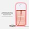 Touchland Body Mist Silicone Case with Keyring, 2 FL OZ - Blush Coral