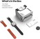 Amazfit Active 2 Square Smart Watch, 10 Day Battery, 160+ Sport Modes, 5 ATM Water ResistantSapphire Glass, Black Leather- International Version