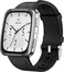 Amazfit Active 2 Square Smart Watch, 10 Day Battery, 160+ Sport Modes, 5 ATM Water ResistantSapphire Glass, Black Leather- International Version