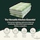 Multiweave 100% Cotton Kitchen Towels Set- Pack of 4, 46x71 cm - Highly Absorbent and Quick Dry, Sage Green