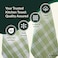 Multiweave 100% Cotton Kitchen Towels Set- Pack of 4, 46x71 cm - Highly Absorbent and Quick Dry, Sage Green