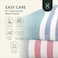 Cloud Scape Linen Turkish Beach Towel pack of 4, 99x180 cm, Super Absorbent Hammam Towels, Multi Stripe