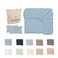 Cloud Scape Linen 600 Thread Count Egyptian Cotton 3 Pcs Sheet Set( Super King, French Blue)