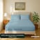 Cloud Scape Linen 600 Thread Count Egyptian Cotton Sheet Set( King, Frenchblue)