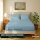 Cloud Scape Linen 600 Thread Count Egyptian Cotton Sheet Set( King, Frenchblue)