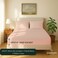 Cloud Scape Linen 600 Thread Count Egyptian Cotton Sheet Set( King, Sepia Rose)