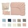 Cloud Scape Linen 600 Thread Count Egyptian Cotton Sheet Set( King, Sepia Rose)