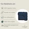 Cloud Scape Linen 600 Thread Count Egyptian Cotton Sheet Set( Queen, Dark Denim)