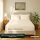 Cloud Scape Linen 600 Thread Count Egyptian Cotton Sheet Set( Queen, Ivory)
