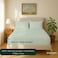 Cloud Scape Linen 600 Thread Count Egyptian Cotton Sheet Set( Queen, Mineral)