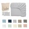 Cloud Scape Linen 600 Thread Count Egyptian Cotton Sheet Set( Single, Silver)