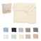 Cloud Scape Linen 600 Thread Count Egyptian Cotton Fitted Sheet Set( Queen, Ivory)