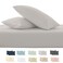 Cloud Scape Linen 600 Thread Count Egyptian Cotton 2 Pillow Cases Set( Standard, Silver)