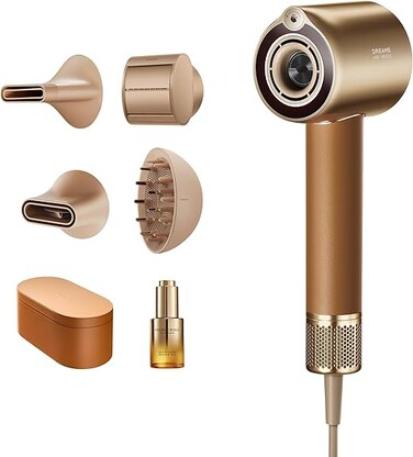 DREAME Miracle Pro High-Speed Hair Dryer, 130,000RPM Motor for Fast Drying, Red Light Scalp Care &amp; Hair Nourishment, Intelligent Heat &amp; Airflow Control, 6 Custom Modes, Lightweight Premium Design