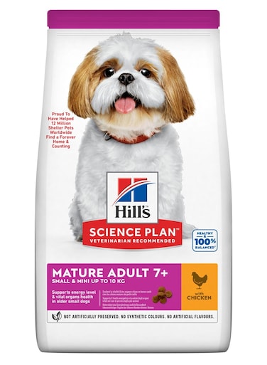 Hill's Science Plan Small &amp; Mini Mature Adult 7 + Dog Food with Chicken 3 kg