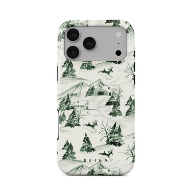 جراب Burga المميز لهاتف iPhone 17 Pro بتصميم Pine Lodge، متوافق مع غطاء صلب مزدوج الطبقات مع حماية من السيليكون - غطاء مقاوم للخدوش والصدمات