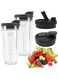 Replacement 24oz Ninja Blender Cups for Ninja BN401 BN751 BN801 BN800 SS401 SS101 BL450 BL456 BL480 BL482 BL642 BL682, 24oz Ninja Blender Cups with Sip &amp; Seal Lid Ninja Blender Replacement Parts
