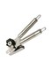 Can Opener Stainless Steel, Heavy-Duty Handheld Can Opener , Smooth-Edge Cutting Wheel &amp; Built-In Bottle Opener, Easy-Turn Safe Can Opener