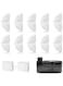 subteenmate Wireless Cat Water Fountain 10 Filters &amp; 2 Pre-Filter Sponges for 3L/101oz Cat Fountain