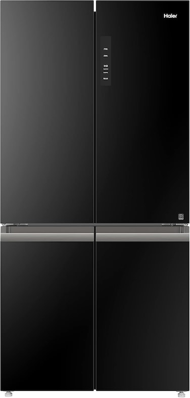 Haier Side by Side French Door 4 Doors Refrigerator Fridge Sorted Storage Natural Freshness Humidity Zone (HCS) Twin Inverter Technology My Zone Gross Capacity 700L Black Model HRF-700BG