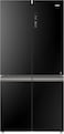 Haier Side by Side French Door 4 Doors Refrigerator Fridge Sorted Storage Natural Freshness Humidity Zone (HCS) Twin Inverter Technology My Zone Gross Capacity 700L Black Model HRF-700BG