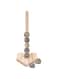 Baseball Ring Holder, Stacked Ring Display Holder, Wooden Championship Ring Holder Wooden Rings Storage Stand for Championship Ring Softball Ring Storage Organizer Stand (Style1, One size)