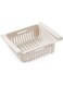 Dubai Gallery Retractable Fridge Organizer Pull Out Drawer Beige 20X16X8Cm