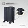 Levelo RoamTrio ABS 3-Piece Luggage Set with Scale, Combo Lock &amp; Double Wheels