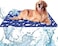 Pet Zzz 90x60cm Dog Cooling Mat, Large Pet Cooling Mat,Non-Toxic Gel Self Cooling Pad,Tear and Moisture Resistant Ice Cooling Pad for Dogs and Cats (Manual water filling)