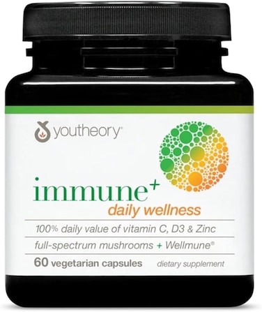 YOUTHEORY IMMUNE+ DAILY WELLNESS 60 VEG CAPS: 00787