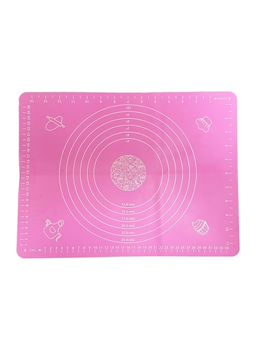 Baking Mat, Dough Maker Pad With Measurements, Non-slip Non-stick Rolling Pastry Mat For Kitchen,Pink,40x30cm
