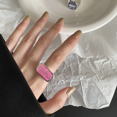 Light Luxury Cat Eye Stone Open Adjustable Ring, Specification:J2872