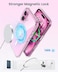 Muzz Ultra Clear Magnetic Military Grade Drop Protection Case Cover for IPhone 16 Plus, Magnetic Charging (IPhone 16 Plus)