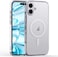 Muzz Ultra Clear Magnetic Military Grade Drop Protection Case Cover for IPhone 16 Plus, Magnetic Charging (IPhone 16 Plus)