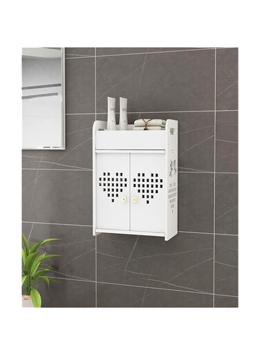KUTISNarrow Bathroom Storage Cabinet &ndash; Slim Toilet Vanity Organizer with Thin Space-Saving Design, Compact Sink Storage Shelf.
