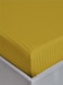 MAXQON Fitted Bed Sheet +2Pcs Pillow Covers, King Size 180x200+20cm, Color Gold