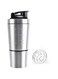 Joyzzz Protein Shaker Bottle, Stainless Steel Shaker Bottle with Wire Whisk, Shaker Bottle with Storage for Powder, BPA Free, Leak Proof Design, Blender Bottle for Protein Mixes